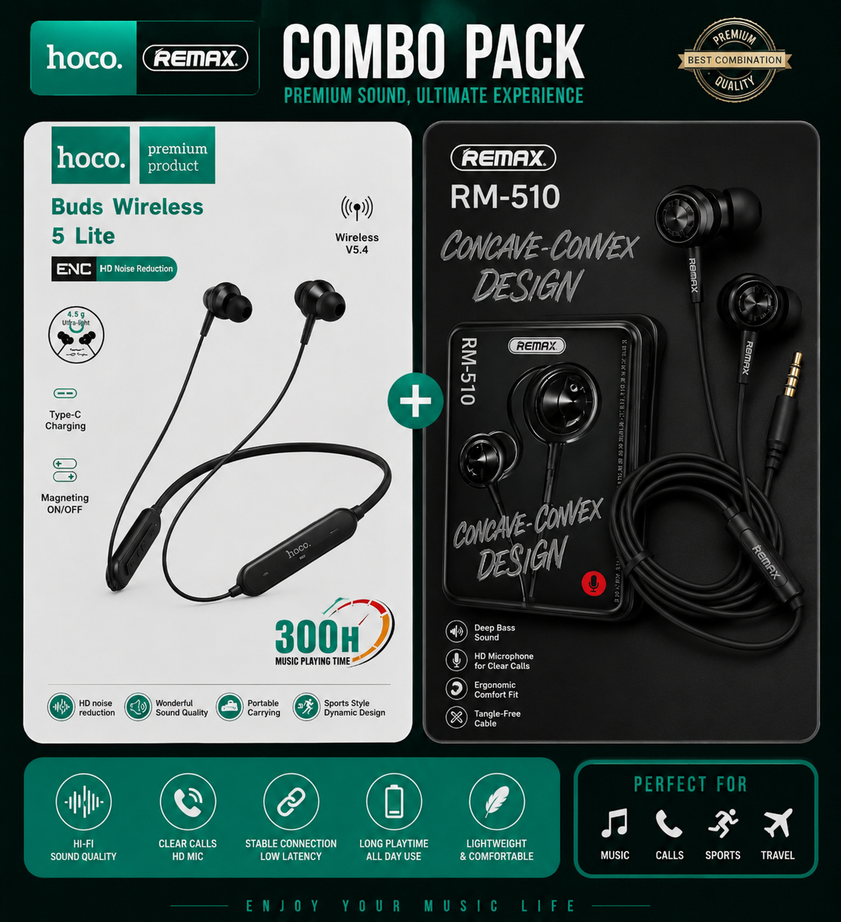 MEGA AUDIO COMBO PACK – Wireless + Wired